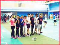 集團(tuán)公司青島營(yíng)銷部受邀參加中外運(yùn)集運(yùn)山東分公司第四屆“山東集運(yùn)杯”羽毛球客戶邀請(qǐng)賽